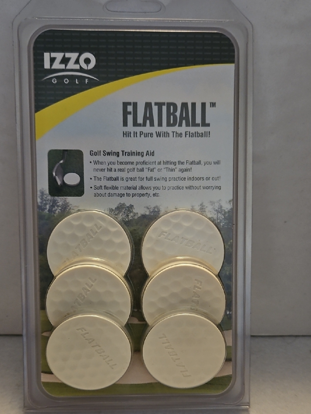 IZZO Flatball Golf Swing Training Aid, New